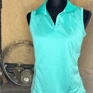 EUC BCG Sleeveless Athletic Shirt in Mint.  Size S. Comfortable polo style top